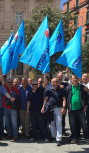 Manifestazione dei lavoratori dell'igiene ambientale
